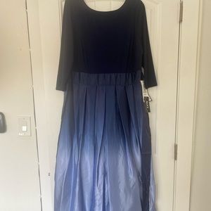 SLNY black and blue gown